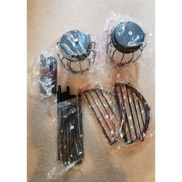 New 2 Pack Solar Lights Outdoor with Plant Stands, Solar Floor Lamp - Picture 2 of 2